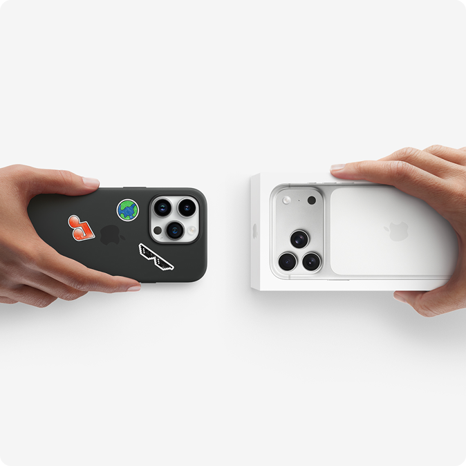 Plusieurs téléphones côte à côte de face et de dos