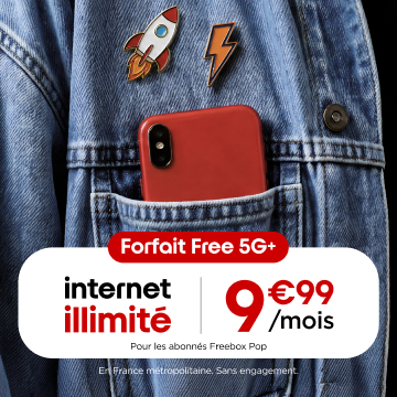 Le Forfait Free 5G+, idéal pour les étudiants