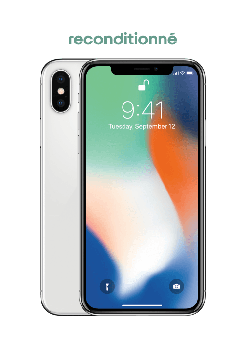 PRS iPhone X Reconditionné Grade A Argent 64 Go - Free Mobile