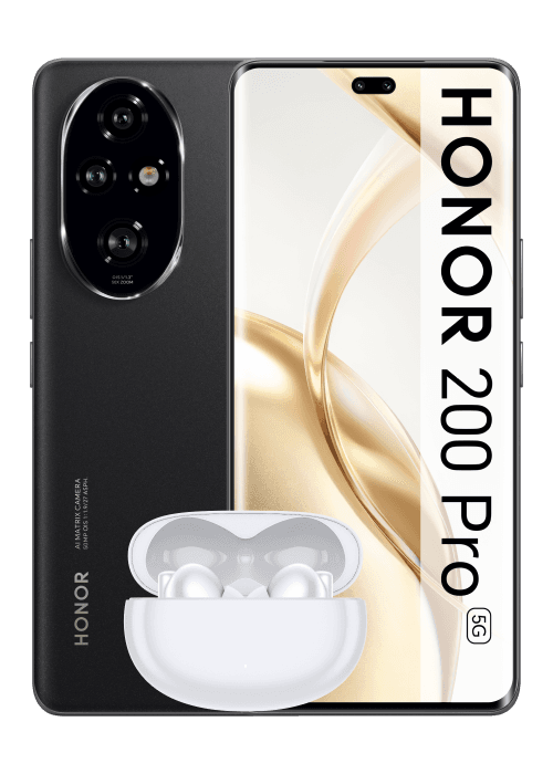 Honor Pack 200 Pro & Earbuds X5 Pro Noir 512 Go - Free Mobile