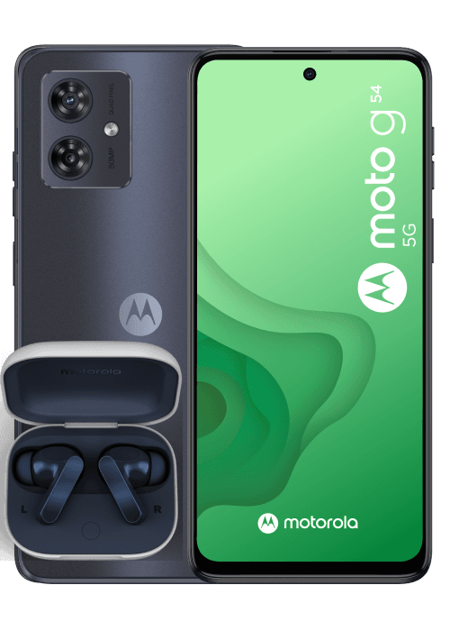 Motorola Pack Moto G54 5G & Buds Noir 256 Go - Free Mobile