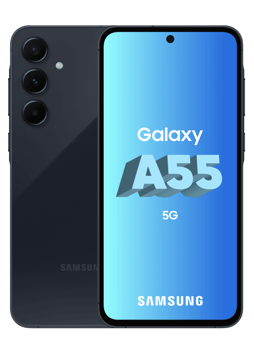 Samsung Galaxy A55 5G Bleu Nuit 128 Go - Free Mobile