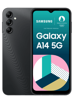 Samsung Galaxy A14 5G Noir 64 Go - Free Mobile