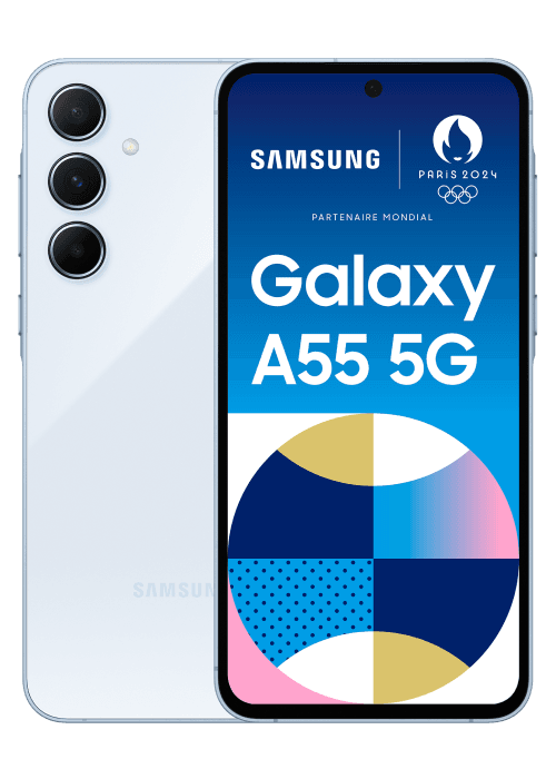 Samsung Galaxy A55 5G Bleu 128 Go - Free Mobile