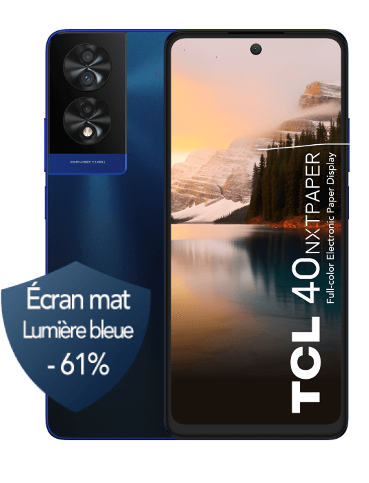 TCL 40 Nxtpaper 4G Bleu 256 Go - Free Mobile