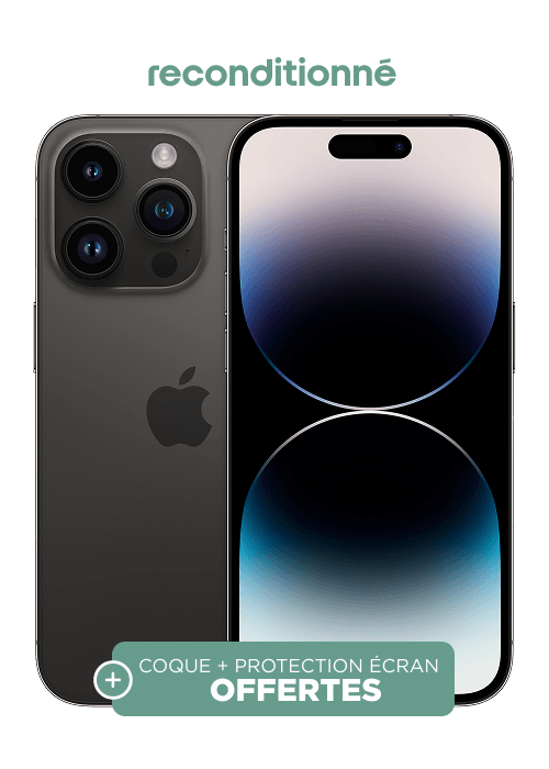 PRS iPhone 14 Pro Max Reconditionné Noir 128 Go - Free Mobile