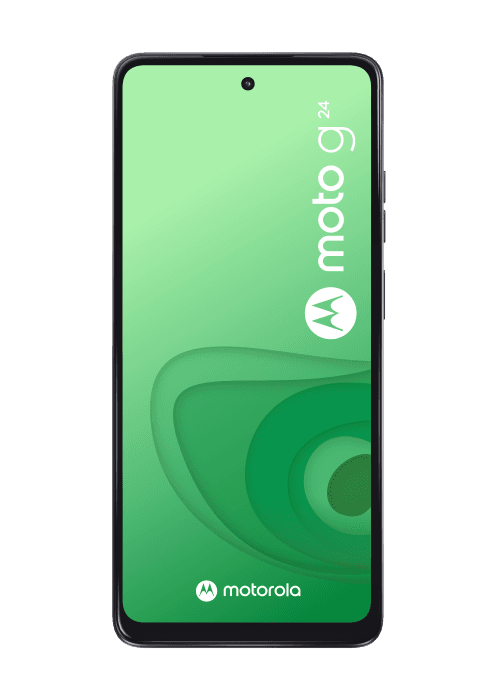 Motorola Pack Moto G24 4G & Tag Noir 128 Go - Free Mobile