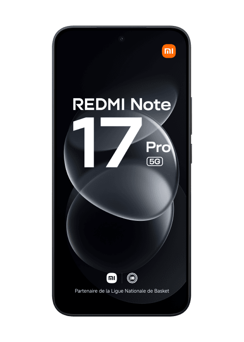 Xiaomi Pack REDMI Note 17 Pro 5G & Tag Noir 256 Go - Free Mobile