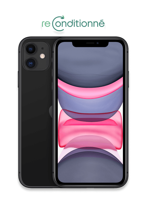 Certideal iPhone 11 Reconditionné Grade A Noir 64 Go - Free Mobile