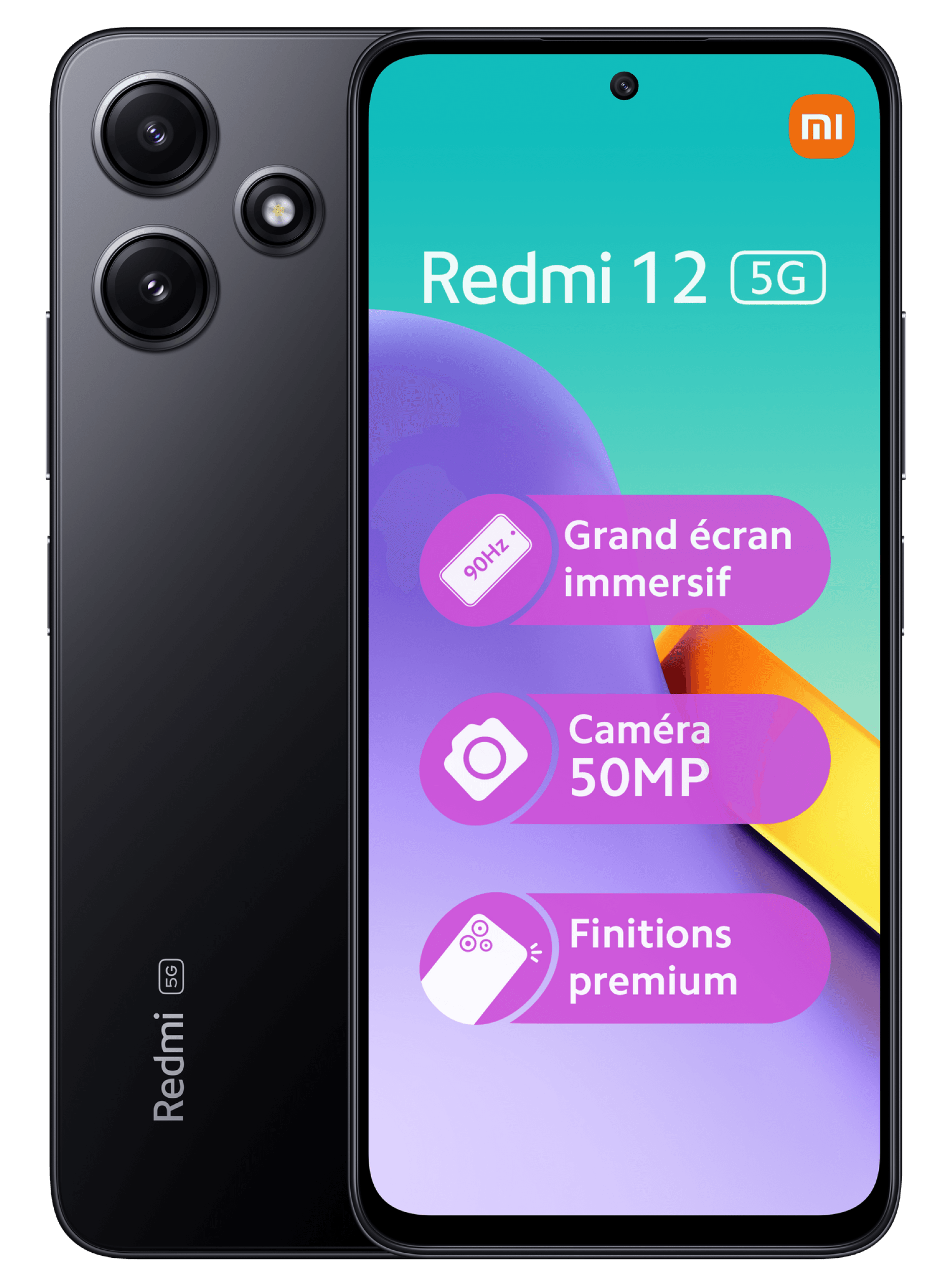 Xiaomi Redmi 12 5G Noir 128 Go - Free Mobile